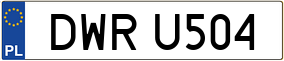 Trailer License Plate